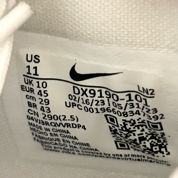 Nike Air Zoom GT Hustle 2 White Ice size 11 *RARE* MEN’S BASKETBALL SHOES - Picture 9 of 9